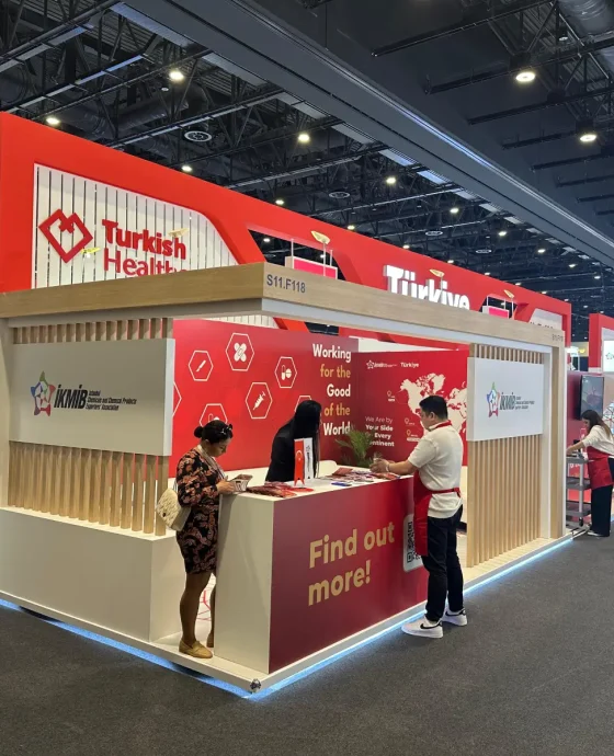 579 sqm IKMIB pavilion stand at WHX Dubai 2026.